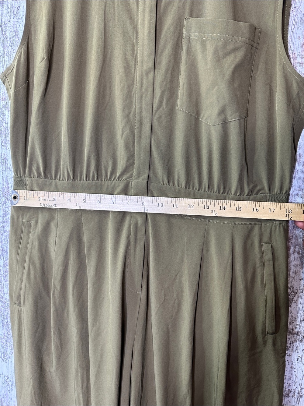Athleta Brooklyn Heights Wide Leg Jumpsuit Women’s Sz 16 - Picture 9 of 12